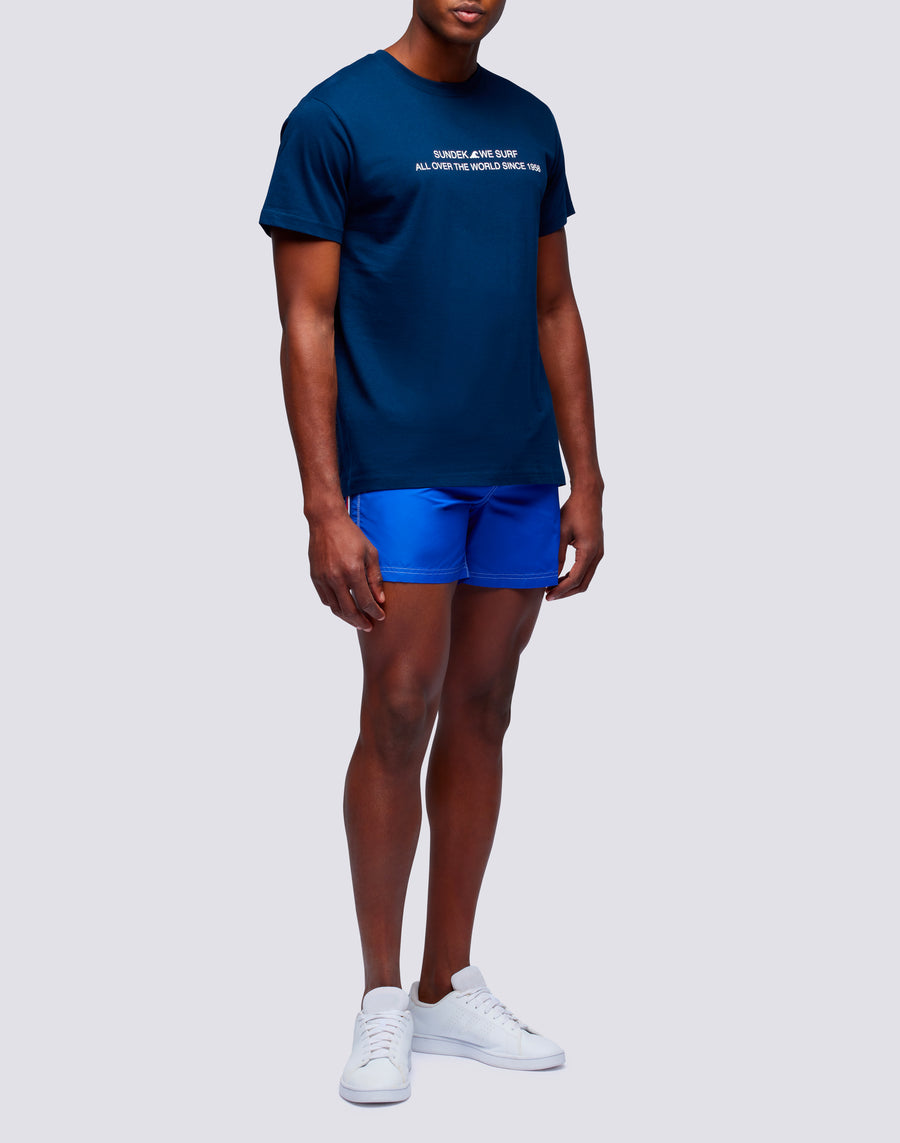 Sundek t-shirt uomo in cotone capsule flag m669tesj500-00600 In Saldo