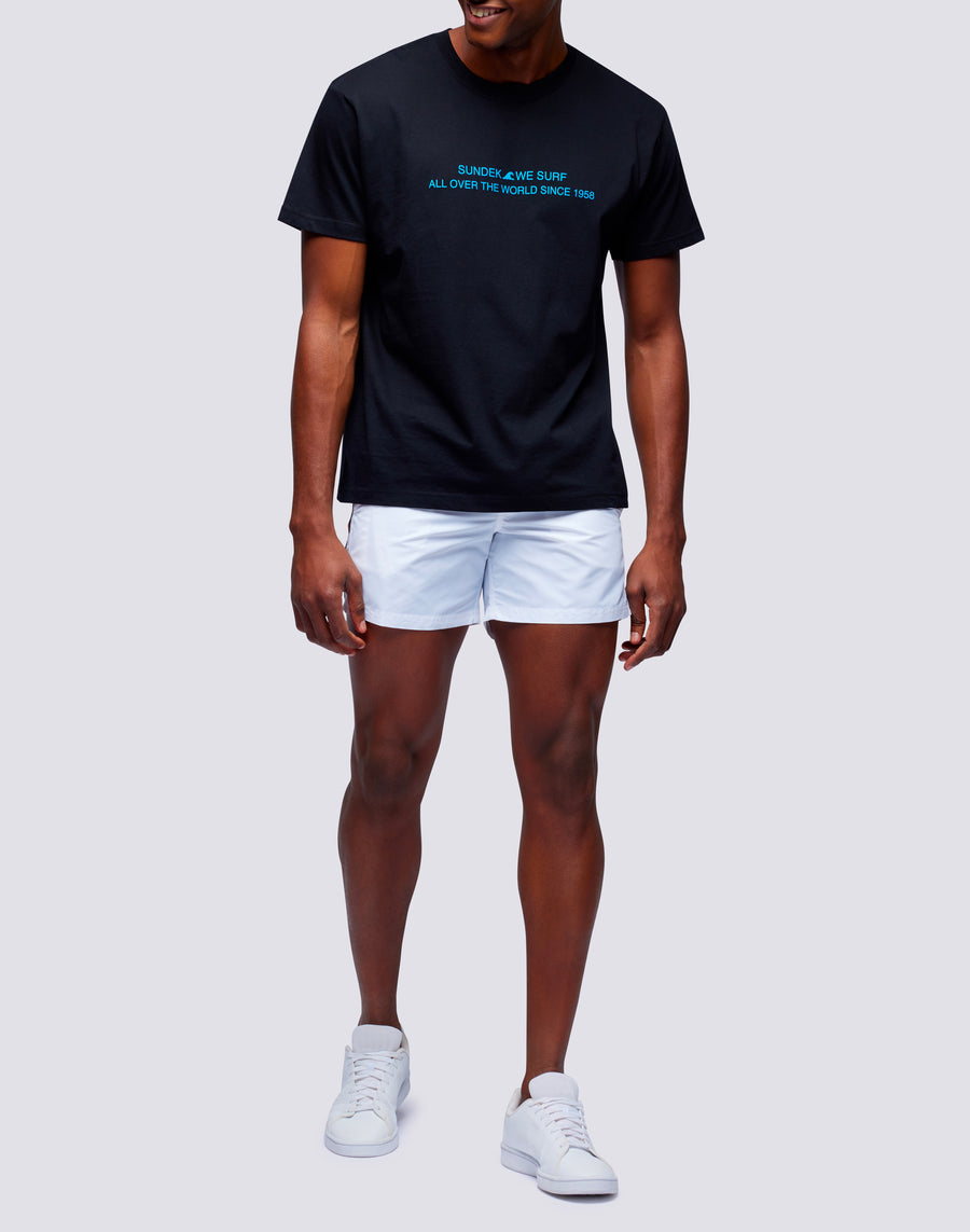 Sundek t-shirt uomo in cotone capsule flag m669tesj500-00100 Nuova