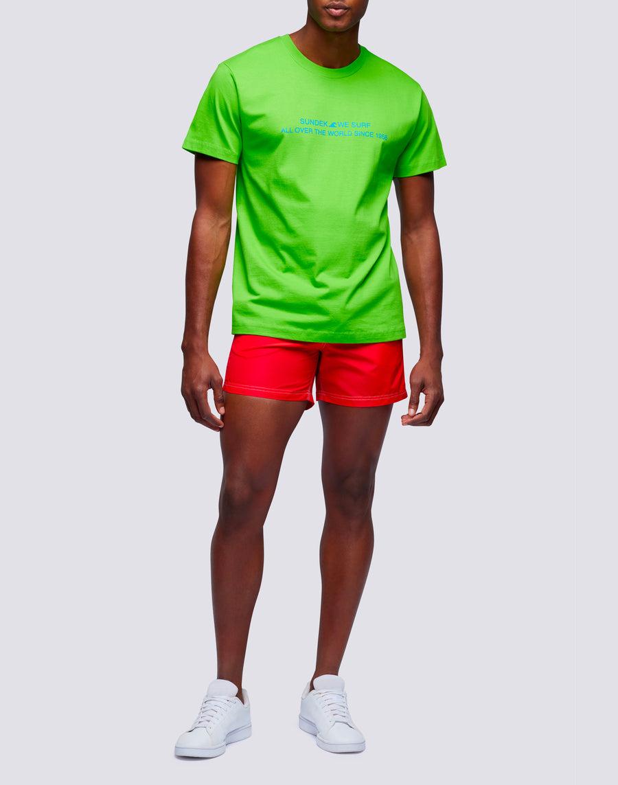 Sundek t-shirt uomo in cotone capsule flag m669tesj500-62000 In Linea