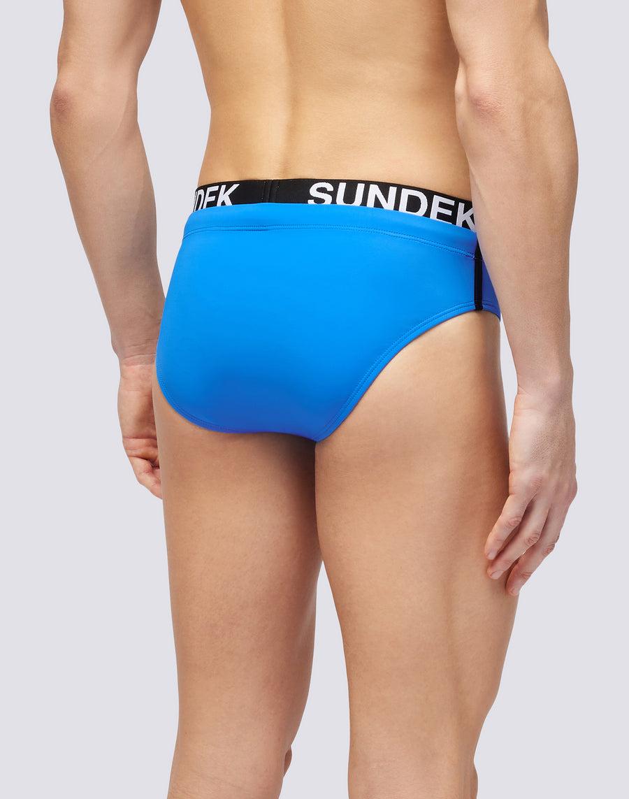 Sundek SLIP CON ELASTICO LOGO m309ssl3000-08901 Nuova