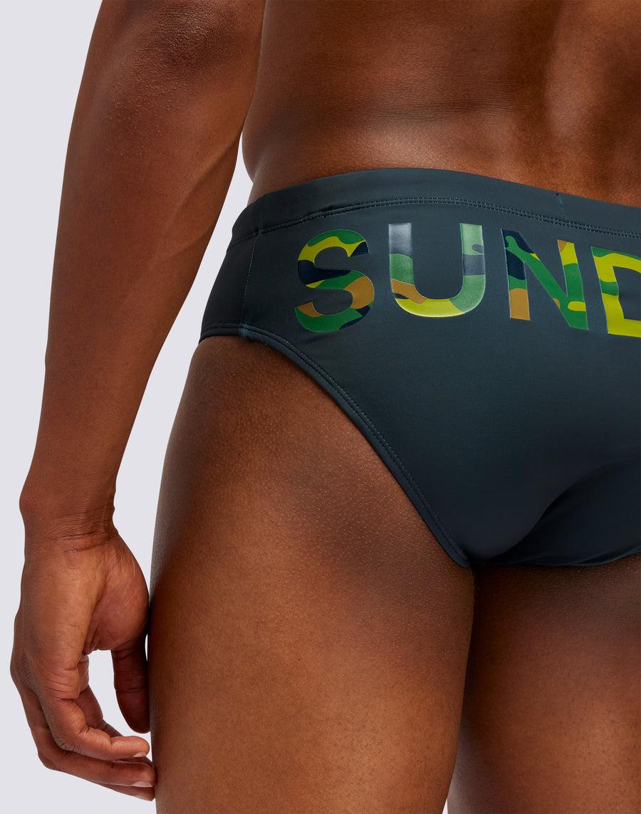 Sundek SLIP CAMOU LOGO PRINT m305ssl4100-95900 Economico