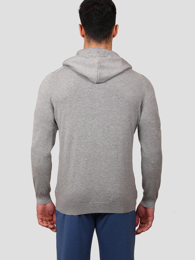 Svevo Giubbotto full zip Cotone e Cashmere Grigio Qualità Garantita