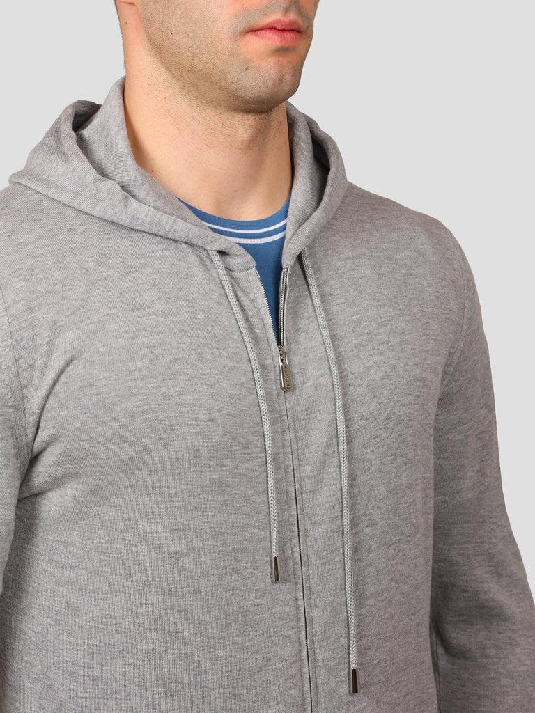 Svevo Giubbotto full zip Cotone e Cashmere Grigio Qualità Garantita