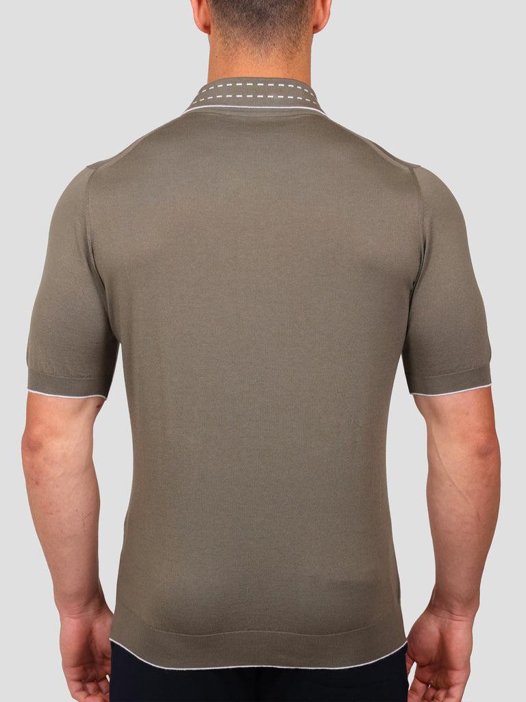 Svevo Maglia Polo 100% Cotone Supersoft Grigia e Bianca Negozio