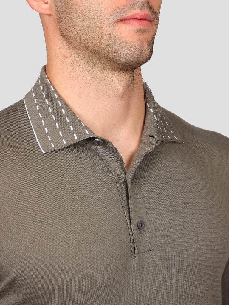 Svevo Maglia Polo 100% Cotone Supersoft Grigia e Bianca Negozio