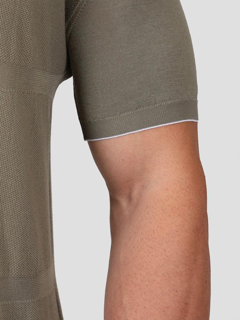 Svevo Maglia Polo con Zip 100% Cotone Makò Grigia Offerta
