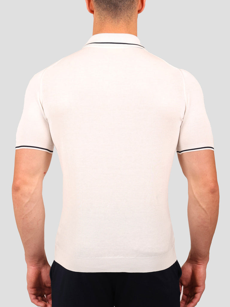 Svevo Maglia Polo 100% Cotone Makò Panna Economico
