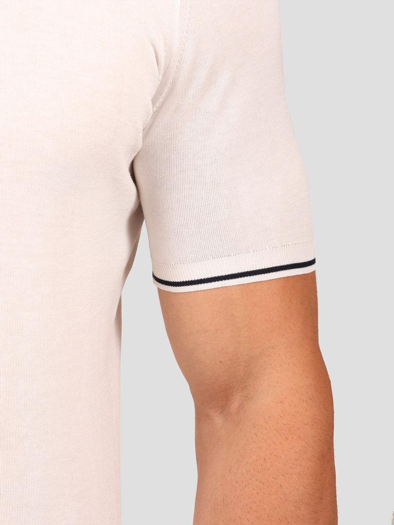 Svevo Maglia Polo 100% Cotone Makò Panna Economico