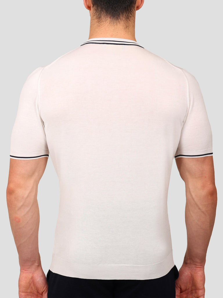 Svevo Maglia Girocollo 100% Cotone Makò Panna Online