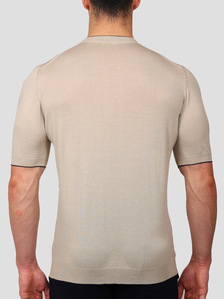 Svevo Maglia Girocollo 100% Cotone Supersoft Beige Saldi