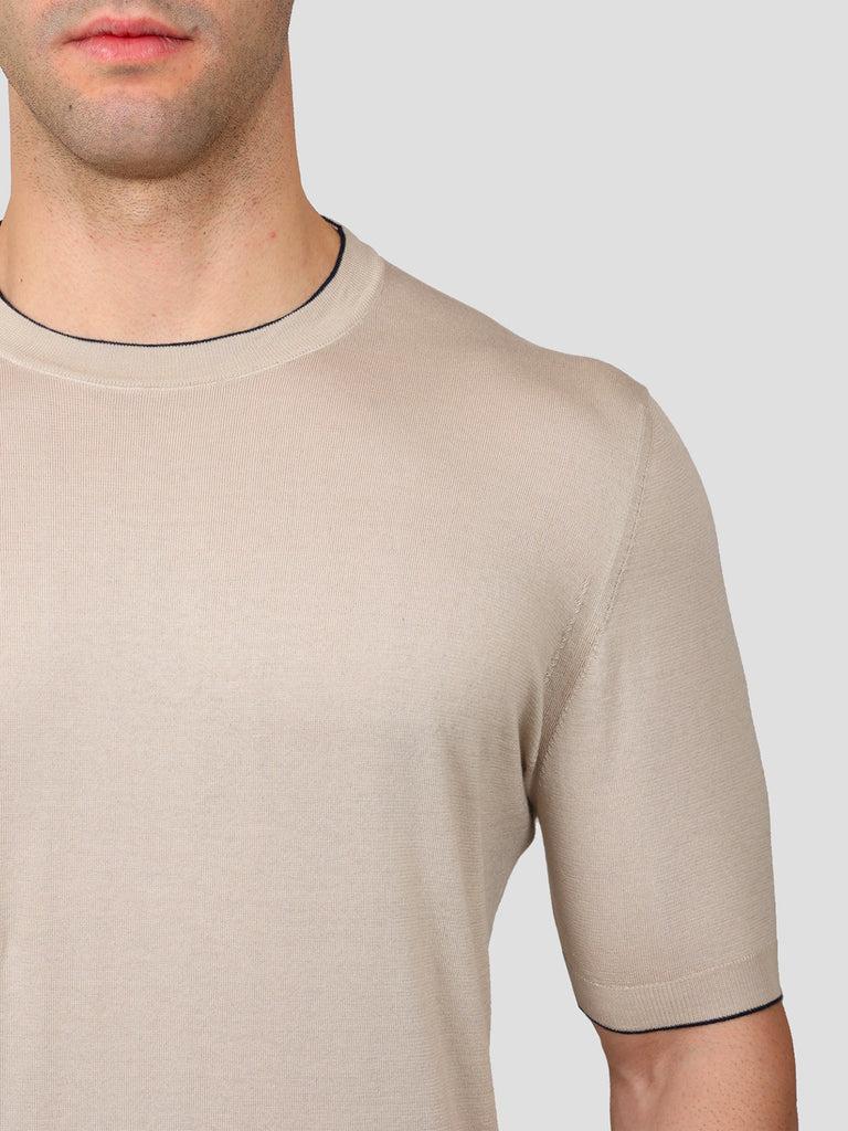 Svevo Maglia Girocollo 100% Cotone Supersoft Beige Saldi
