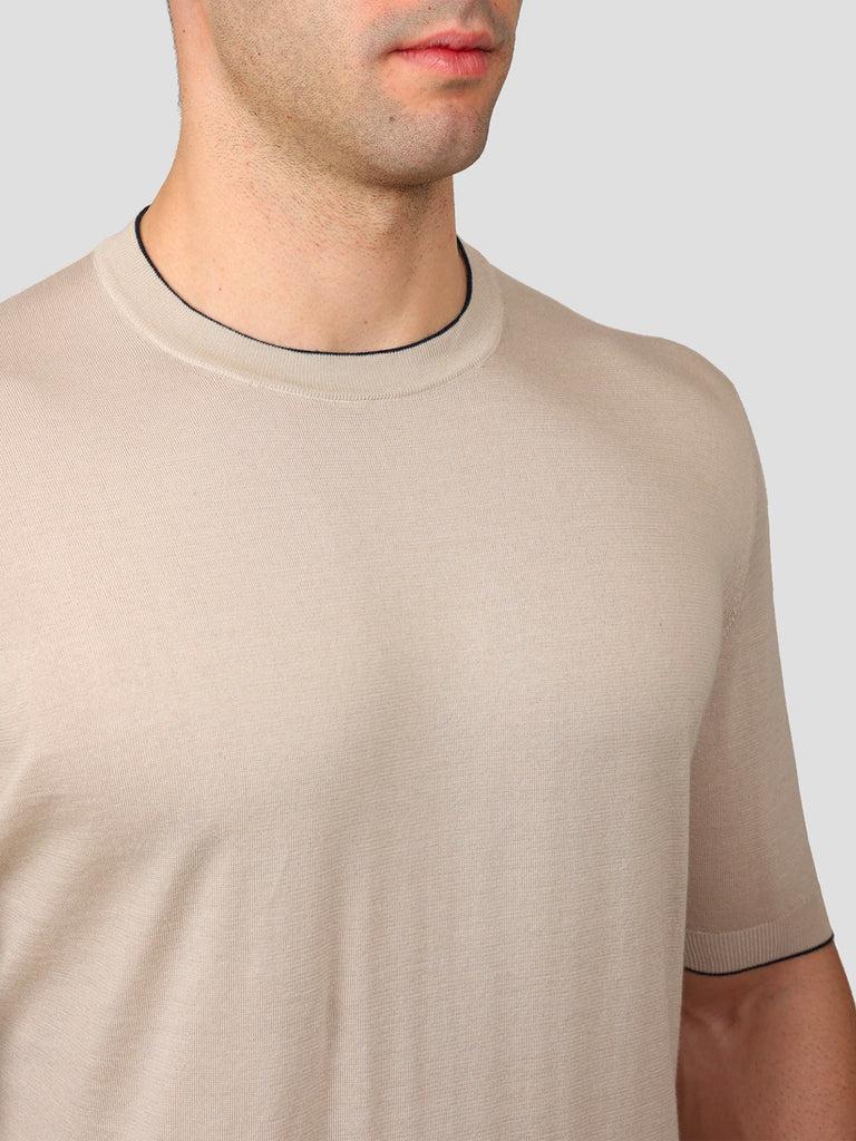 Svevo Maglia Girocollo 100% Cotone Supersoft Beige Saldi