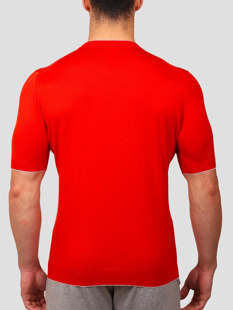 Svevo Maglia Girocollo 100% Cotone Supersoft Arancione Offerte