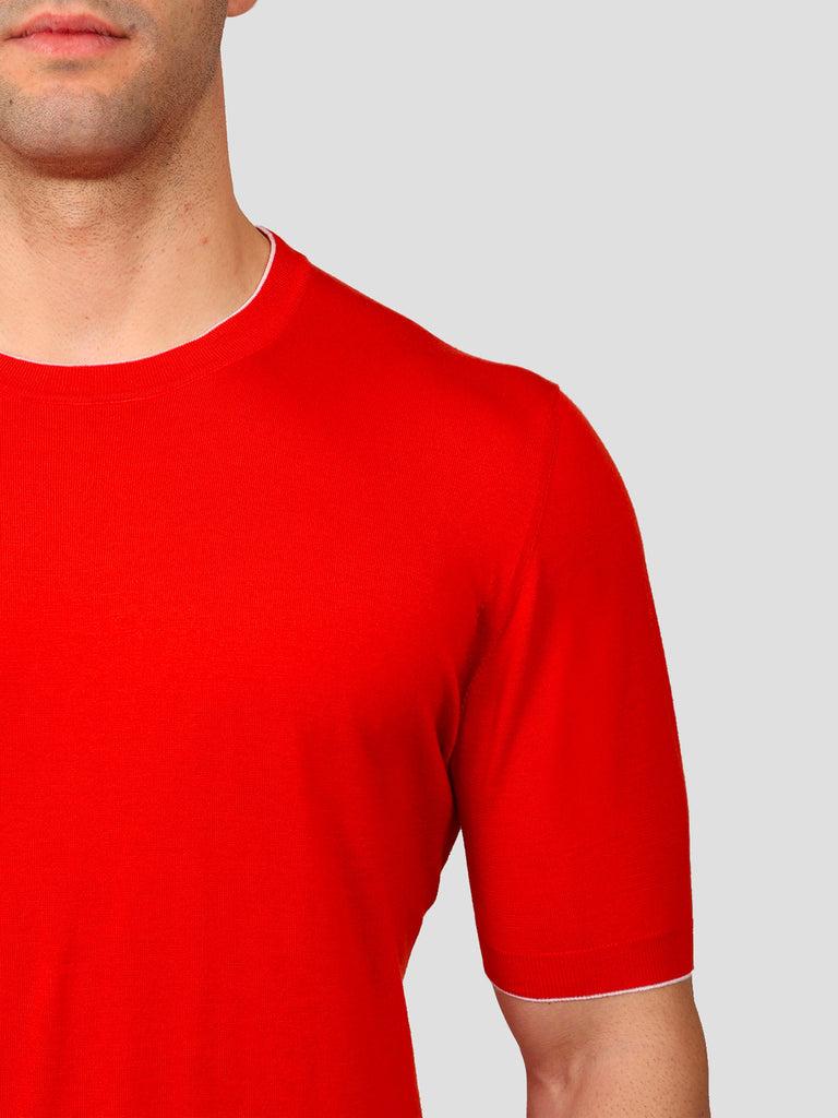 Svevo Maglia Girocollo 100% Cotone Supersoft Arancione Offerte