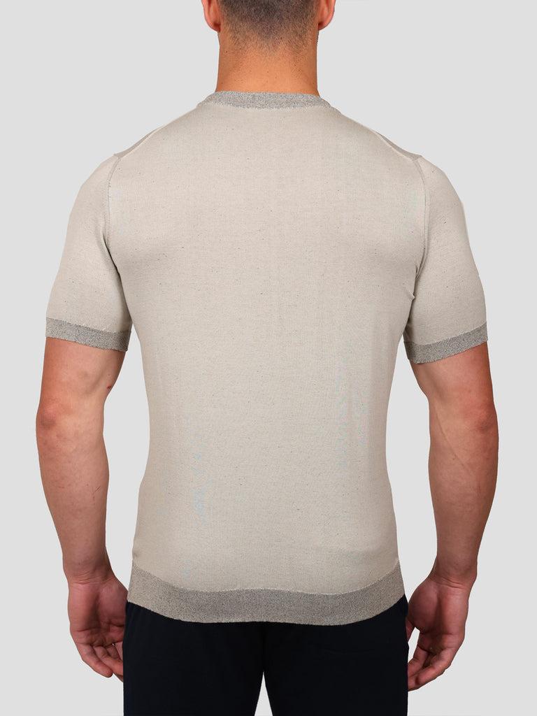 Svevo Maglia Girocollo in Carbonio Beige Negozio