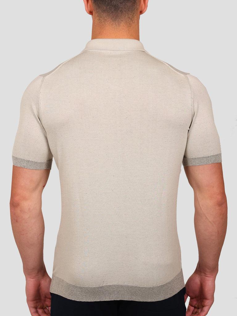 Svevo Maglia Scollo a V in Carbonio Beige In Saldo