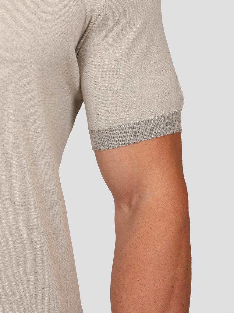 Svevo Maglia Scollo a V in Carbonio Beige In Saldo