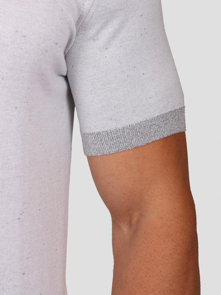 Svevo Maglia Scollo a V in Carbonio Bianca Nuova