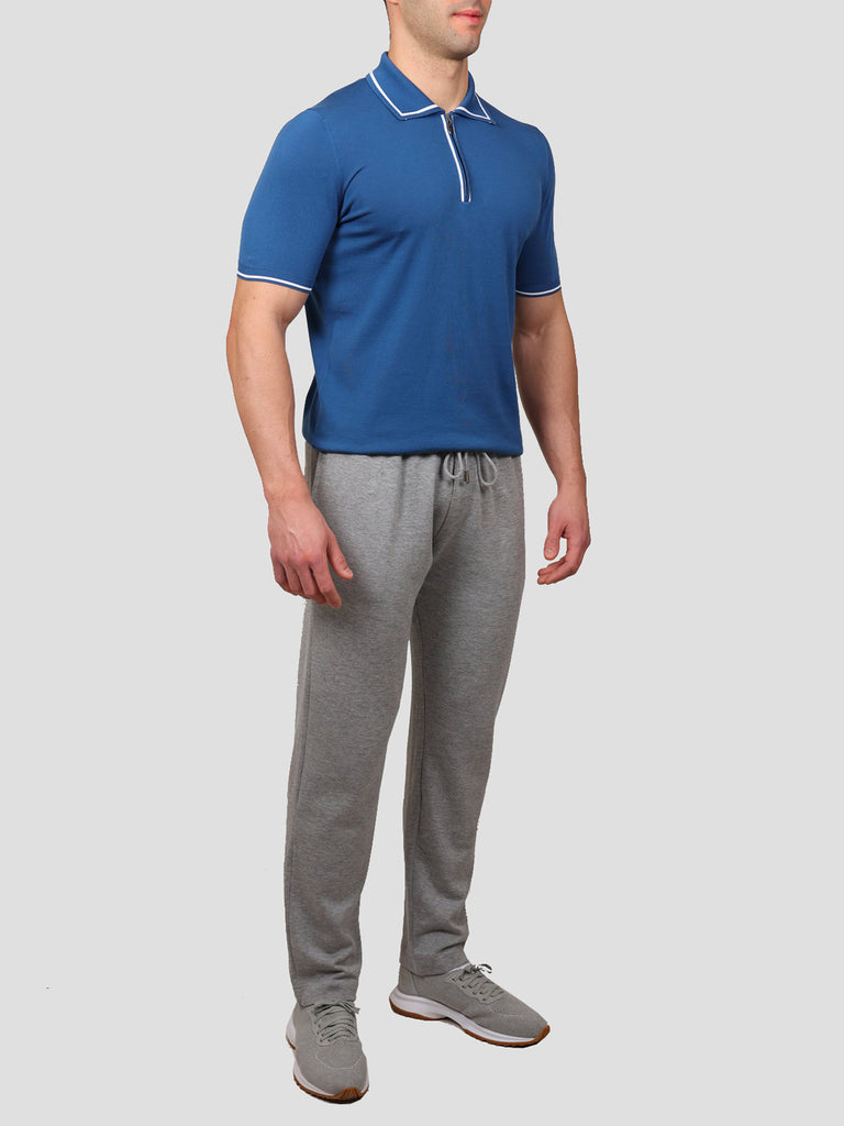 Svevo Pantalone Jogging Cotone e Cashmere Grigio Italia