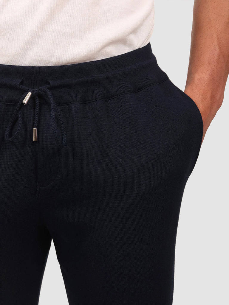 Svevo Pantaloni 100% Cotone Supersoft Blu In Linea
