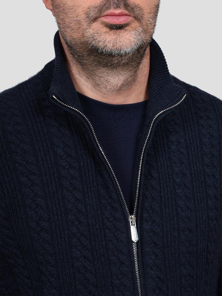 Svevo Giubbotto 100% Cashmere Blu Promozione