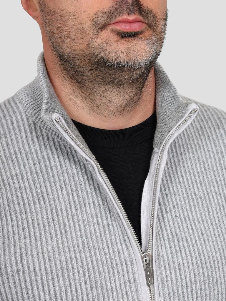 Svevo Giubbotto 100% Lana Grigio Chiaro Qualità Garantita