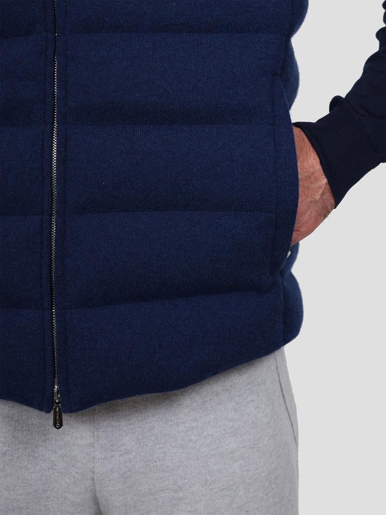 Svevo Giubbotto con zip in Cashmere Blu Acquista Ora
