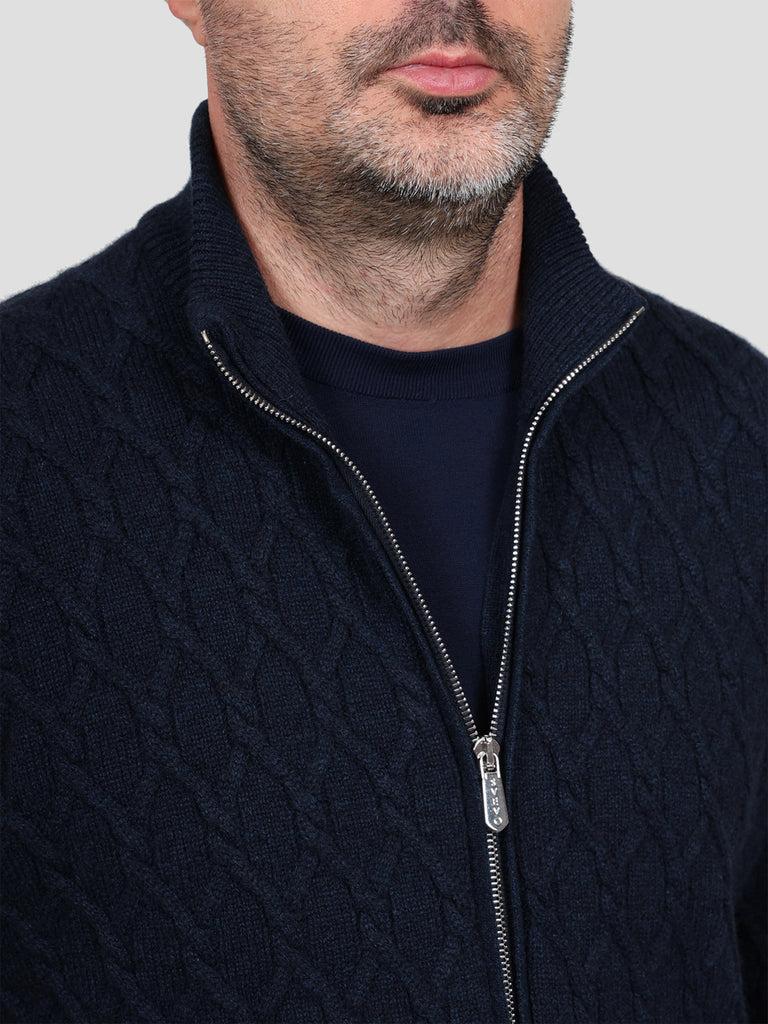 Svevo Giubbotto in Cashmere Blu Shopping Online