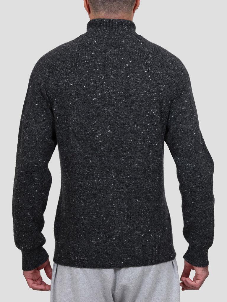 Svevo Lupetto con zip Lana Cashmere e Poliammide Antracite Presa