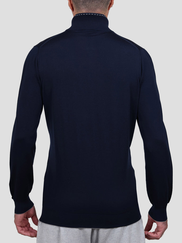 Svevo Lupetto Lana Merino Superfine 160's Blu Offerta