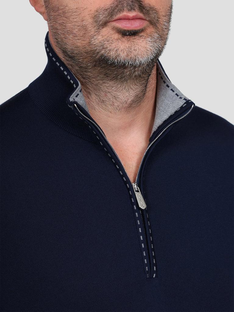 Svevo Lupetto Lana Merino Superfine 160's Blu Offerta
