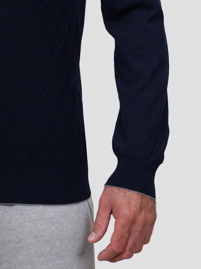 Svevo Maglia Polo Lana Merino Superfine 160's Blu Saldi