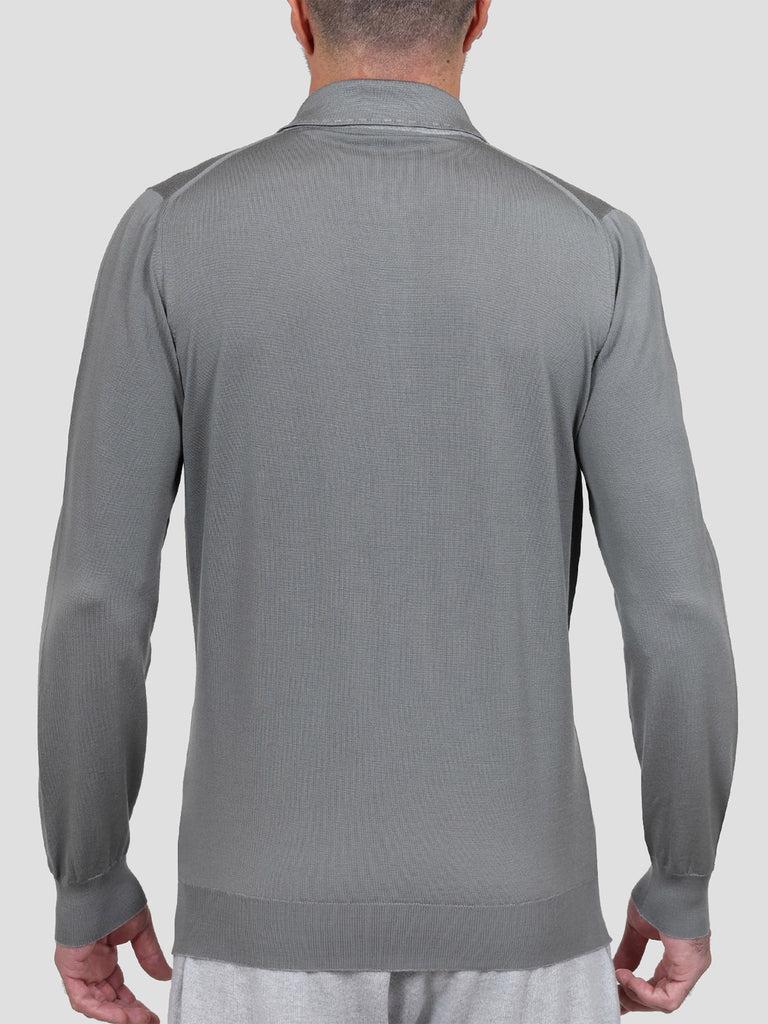 Svevo Maglia Polo Lana Merino Superfine 160's Grigia Offerte