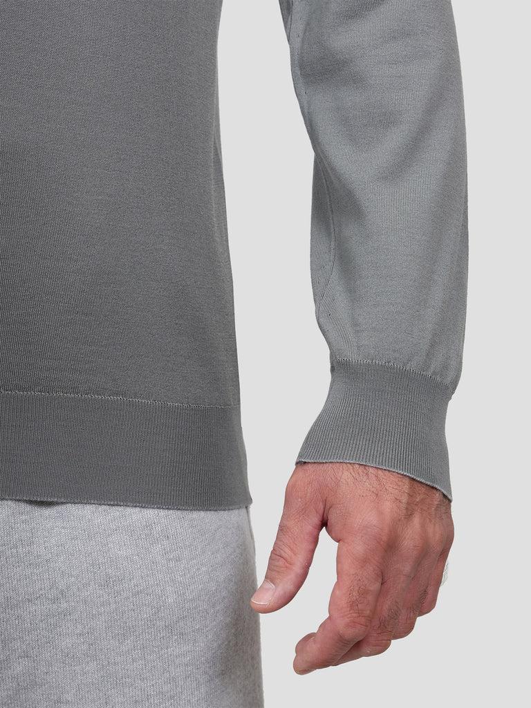 Svevo Maglia Polo Lana Merino Superfine 160's Grigia Offerte