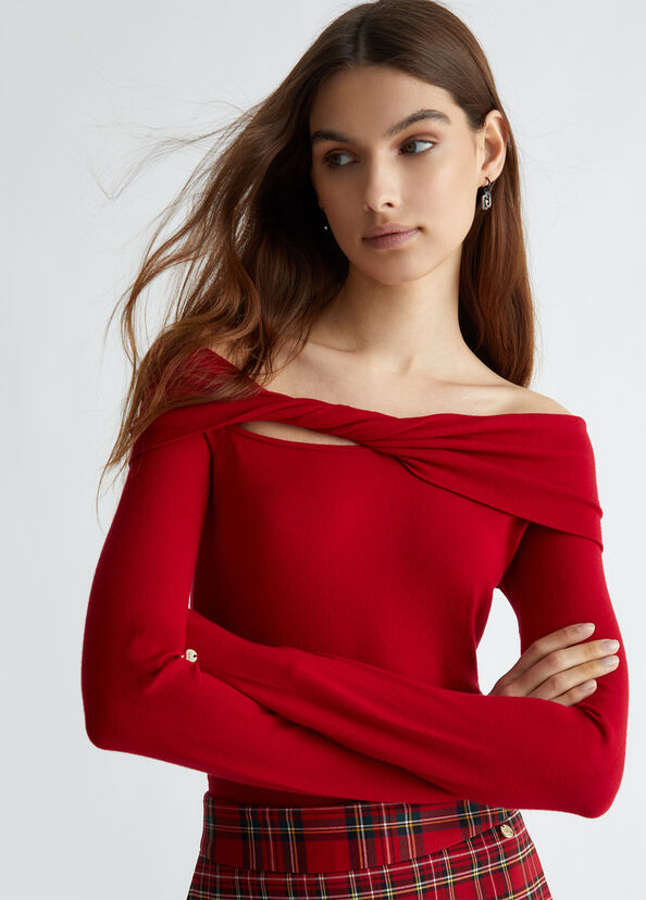 Liu Jo Body rosso con cut-out Sottocosto