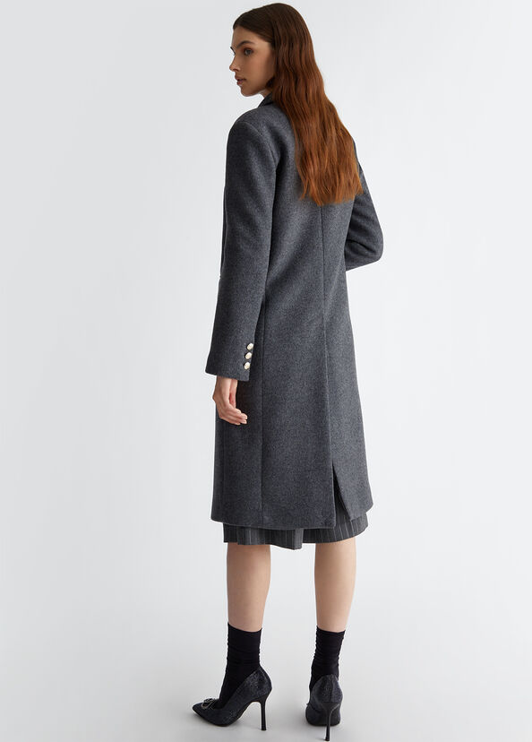Liu Jo Cappotto slim in misto lana Saldi
