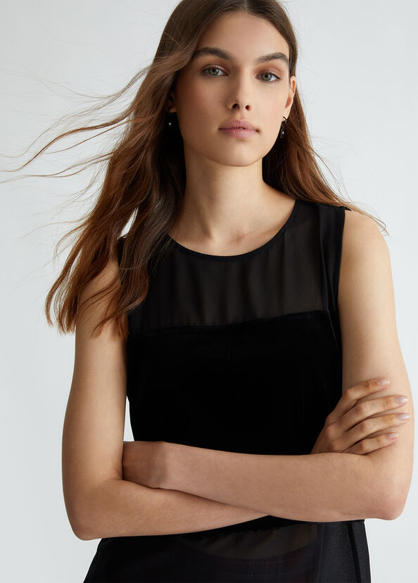 Liu Jo Top con inserto in velluto Offerte
