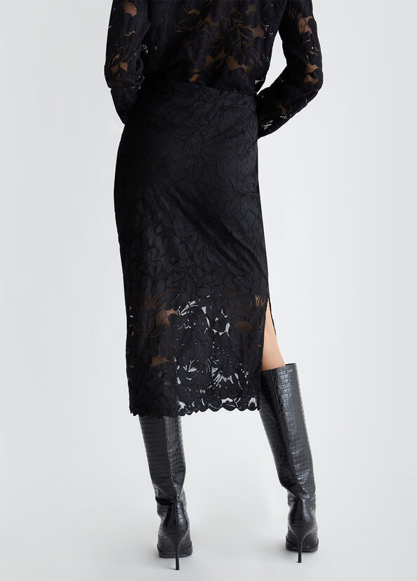 Liu Jo Gonna nera in pizzo Vendite Flash