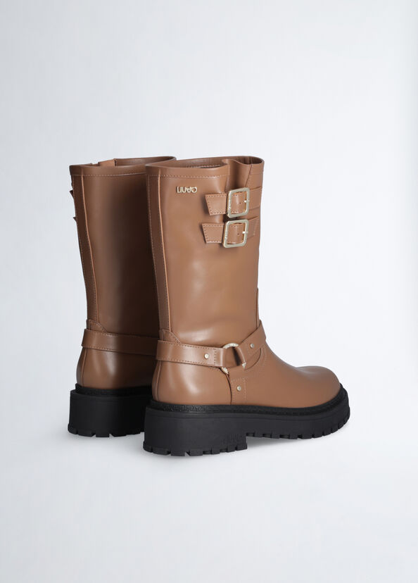 Liu Jo Biker boots in pelle Italia