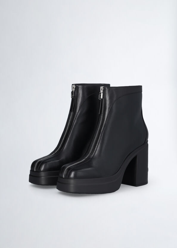 Liu Jo Stivaletti neri con zip Promozione