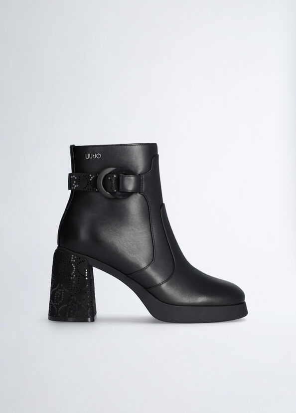 Liu Jo Stivaletti neri in pelle Shopping Online