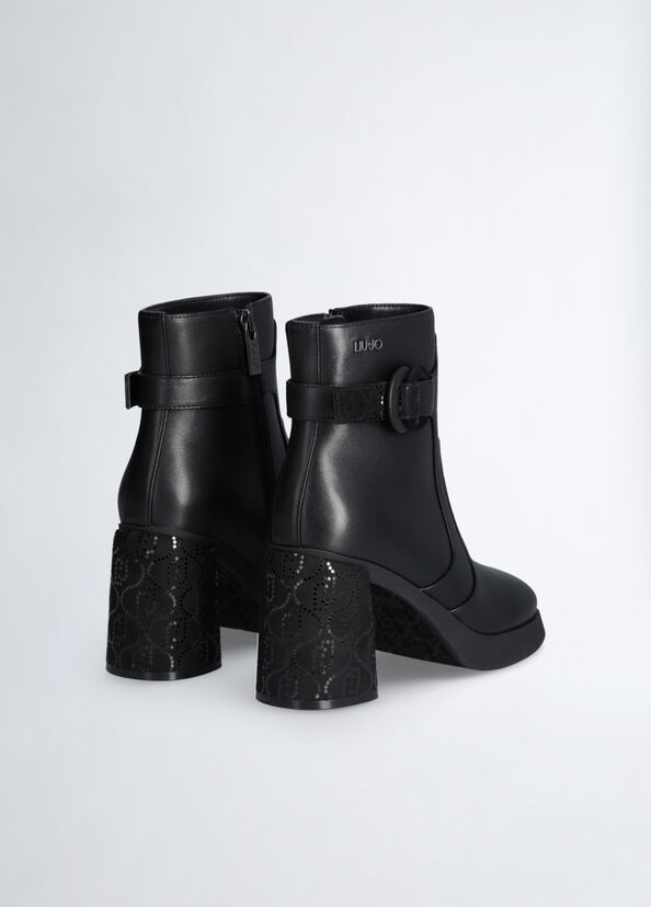 Liu Jo Stivaletti neri in pelle Shopping Online