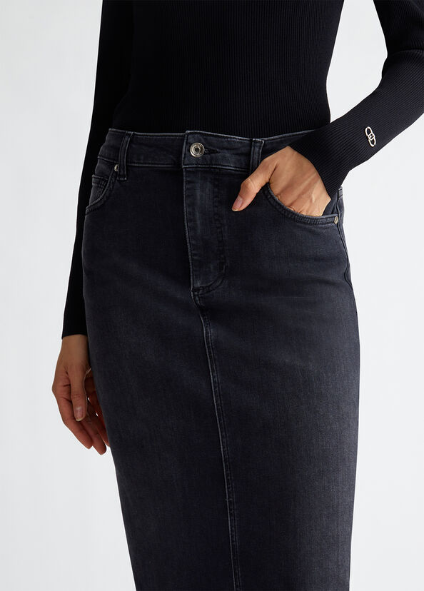 Liu Jo Gonna in denim Saldi Di Fabbrica