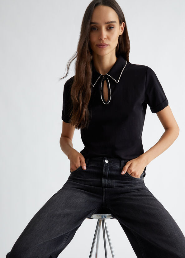 Liu Jo Polo con strass In Linea
