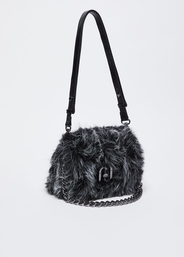 Liu Jo Borsa LaPuffy in pelliccia sintetica Saldi