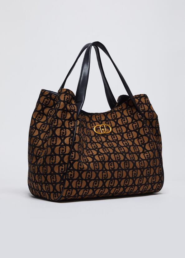 Liu Jo Shopping bag jacquard con logo Offerte