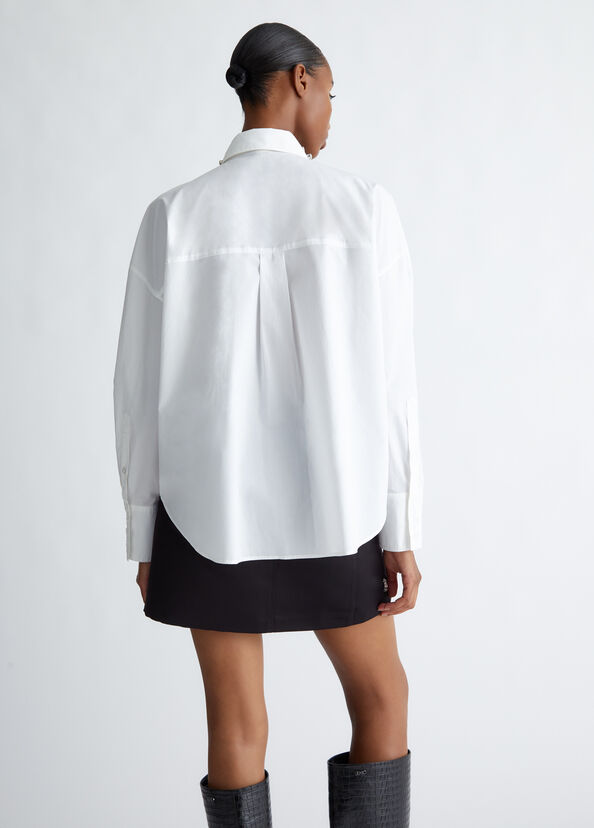 Liu Jo Camicia in cotone con strass 2025