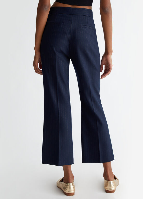 Liu Jo Pantaloni in flanella gessata Fino Al -60%