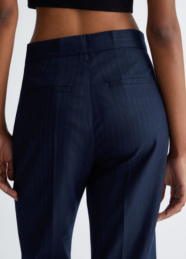 Liu Jo Pantaloni in flanella gessata Fino Al -60%