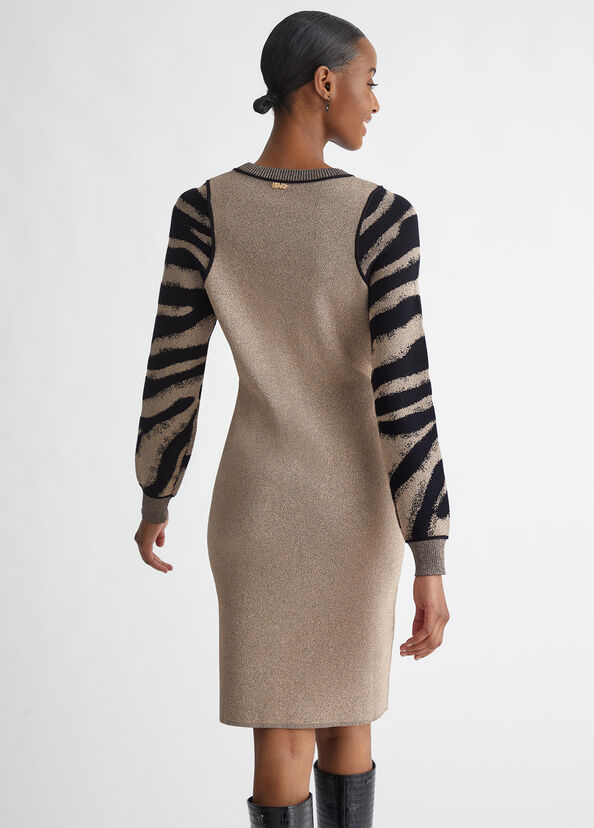 Liu Jo Abito animalier in maglia Vendite Flash